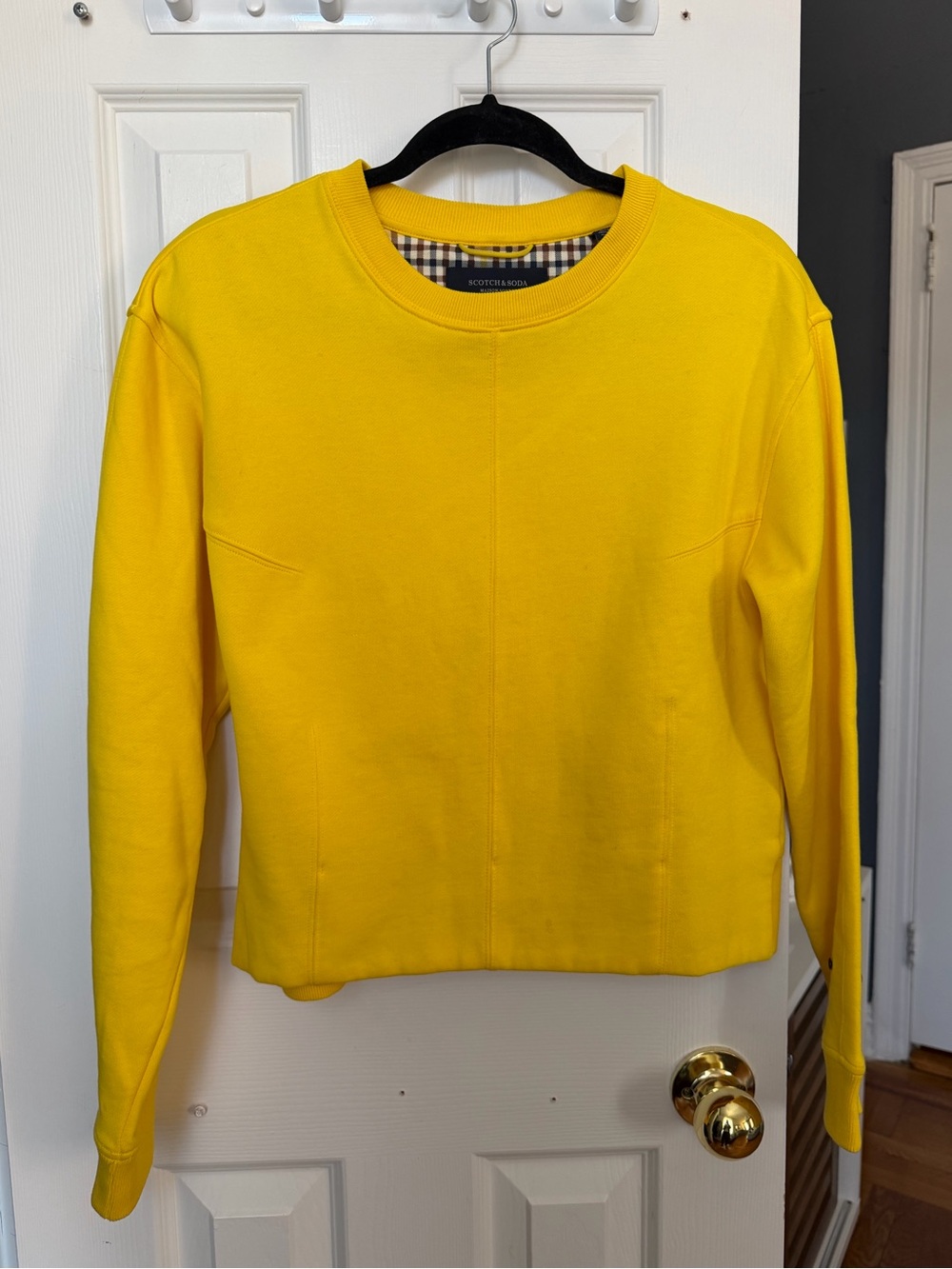 Scotch&Soda Cotton Blend Long Sleeve Darted Sweatshirt, size M